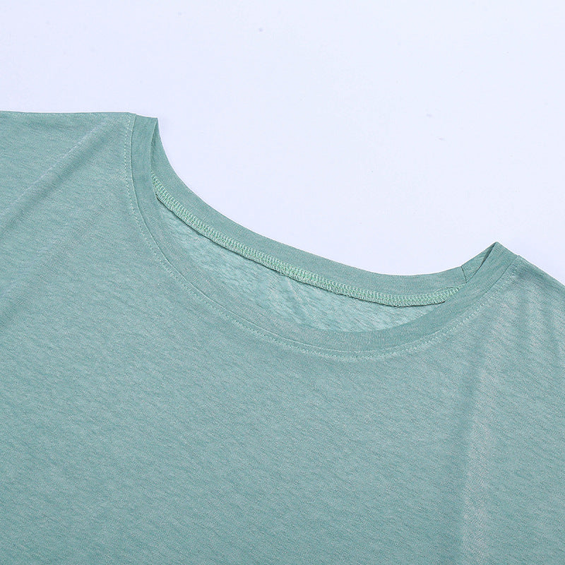 Three-Piece T-Shirt, Bra and Shorts Set