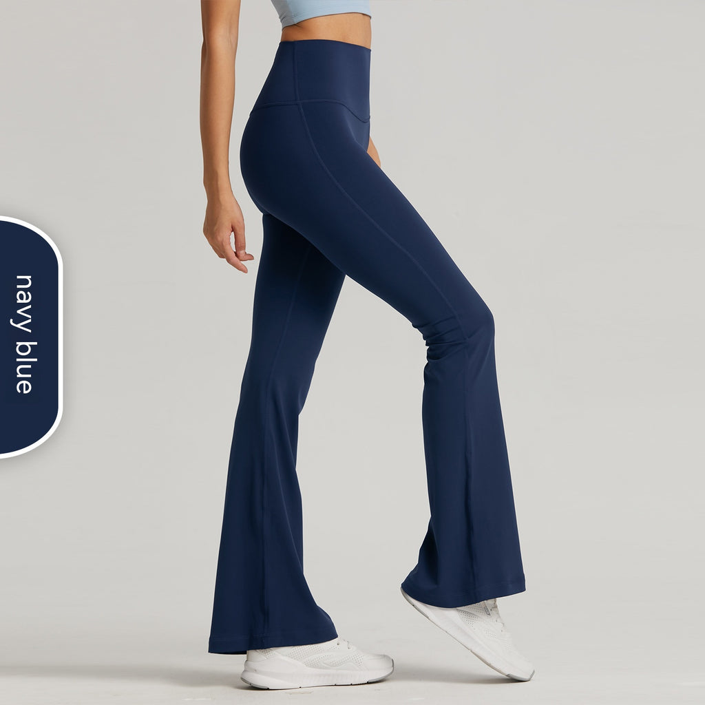 High-Rise Flared Nylon Yoga Pants - Navy