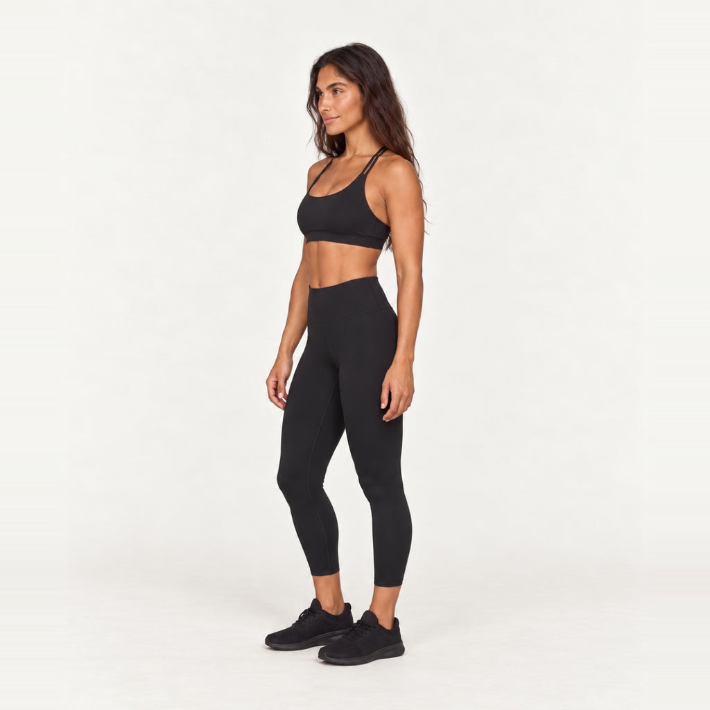Sports Bra and High-Waisted Leggings Set - side view