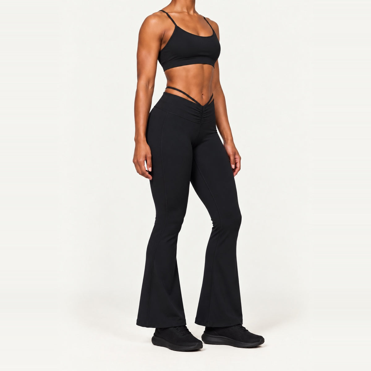 High-Waisted Flare Leggings - side view