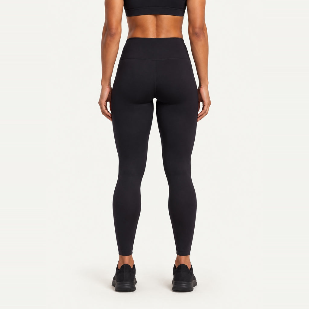 High-Waisted Leggings with Back Waist Pocket - back view