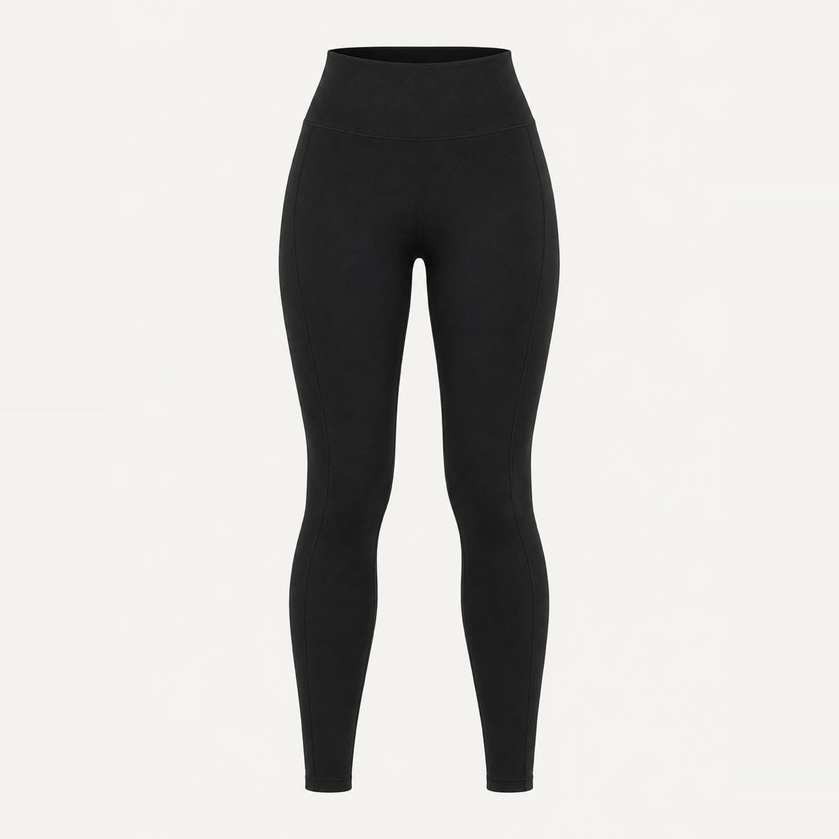 High-Waisted Leggings with Curved Side Seams - product only