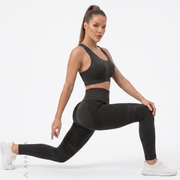 Leggings Push Up Anticelulitis 3D | Negro