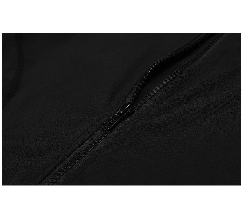 Sleeveless Zip-Up Workout Top with Stand Collar