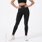 Leggings Push Up Anticelulitis 3D | Negro