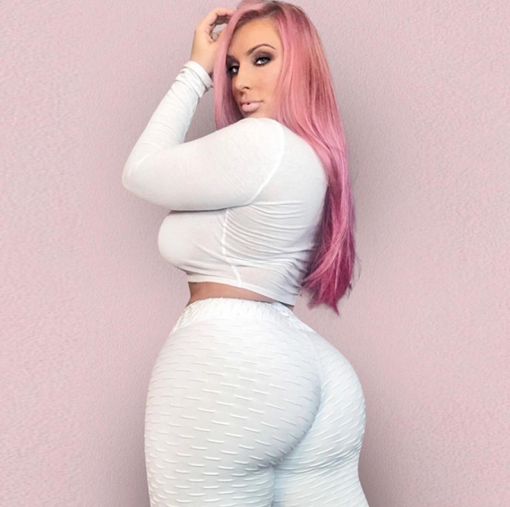 Textured High-Waisted Leggings - White