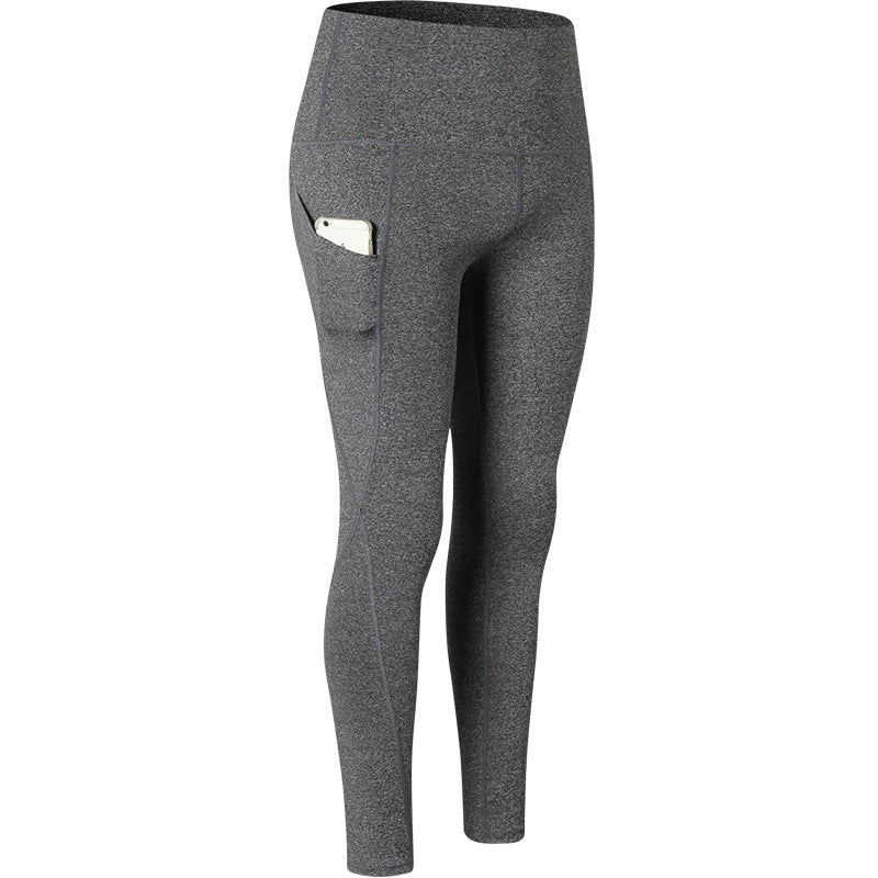 High-Waisted Pocket Leggings - Charcoal