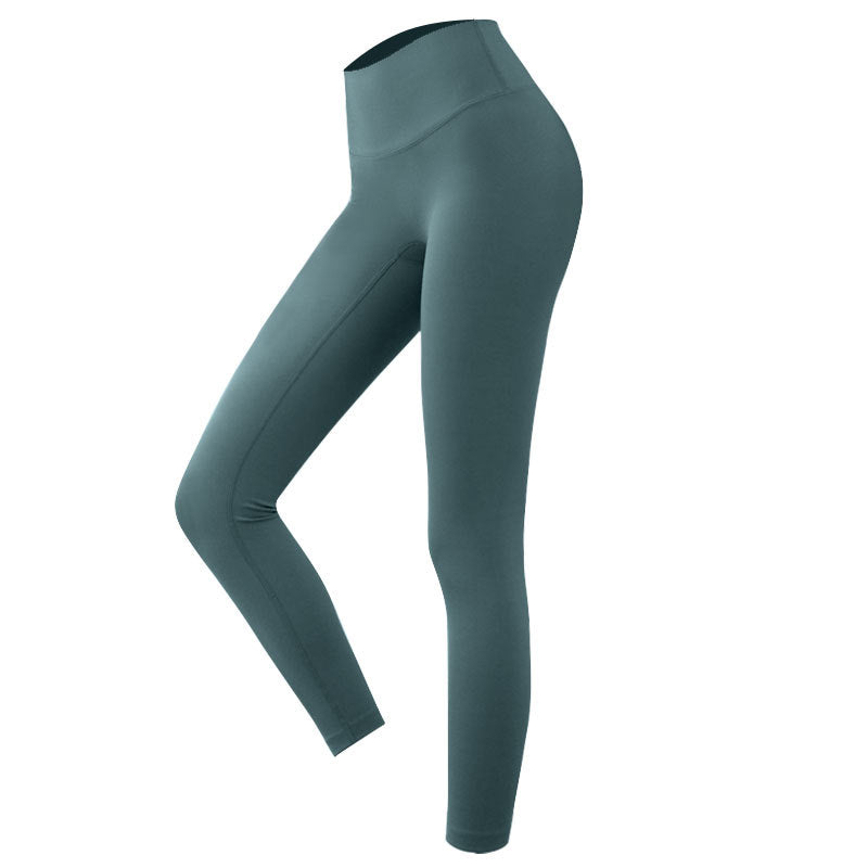 High-Waisted Leggings without Side Seams - Deep Teal