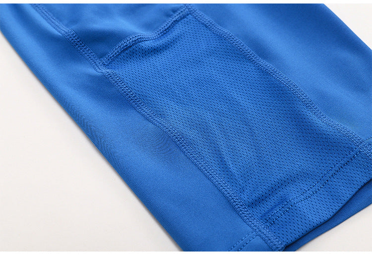 High-Waisted Bike Shorts with Side Pockets