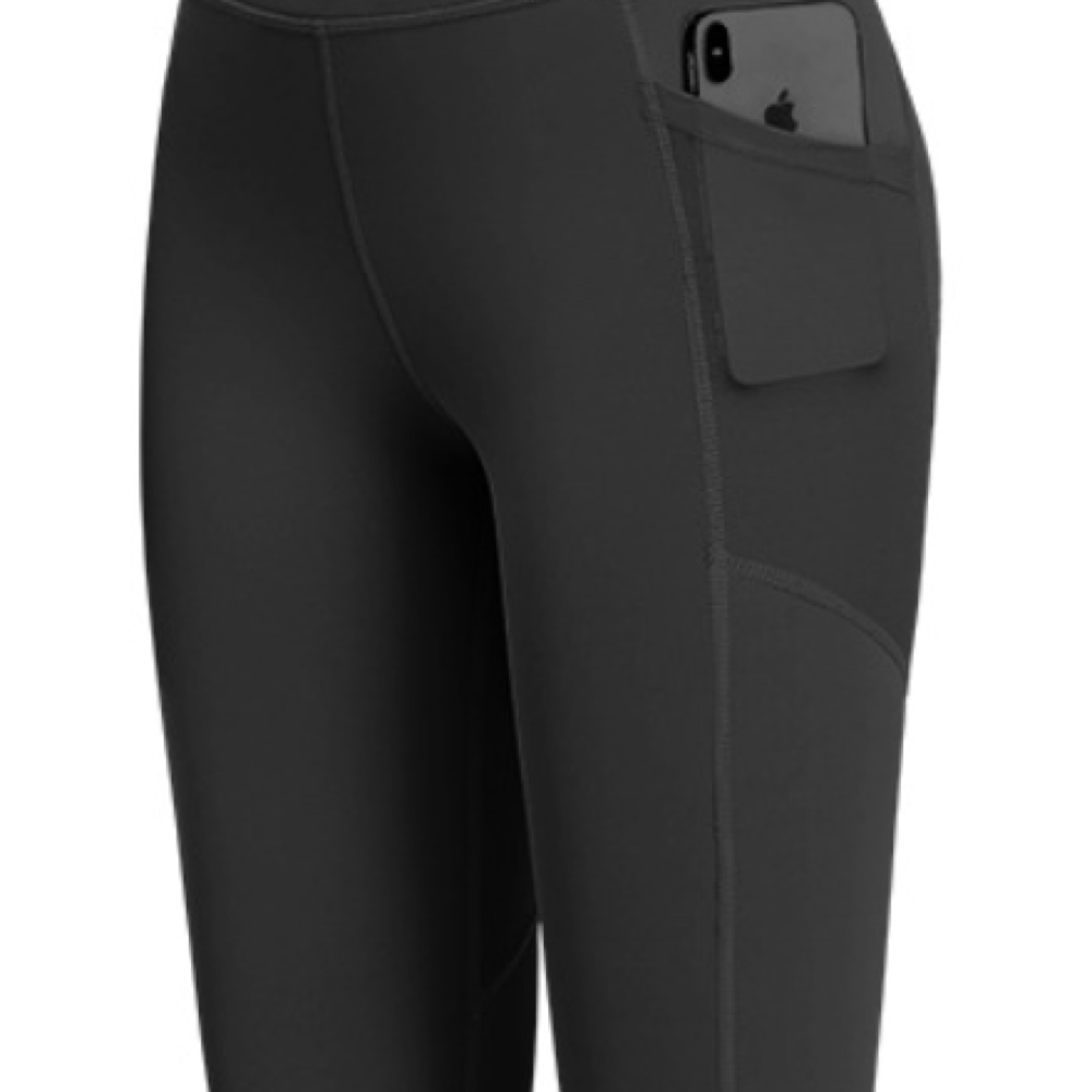 High-Waisted Leggings with Side Phone Pockets - detail