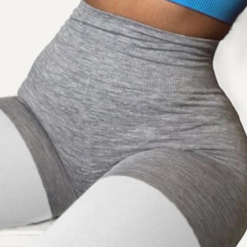 Colorblock Sports Bra and Leggings Set - detail