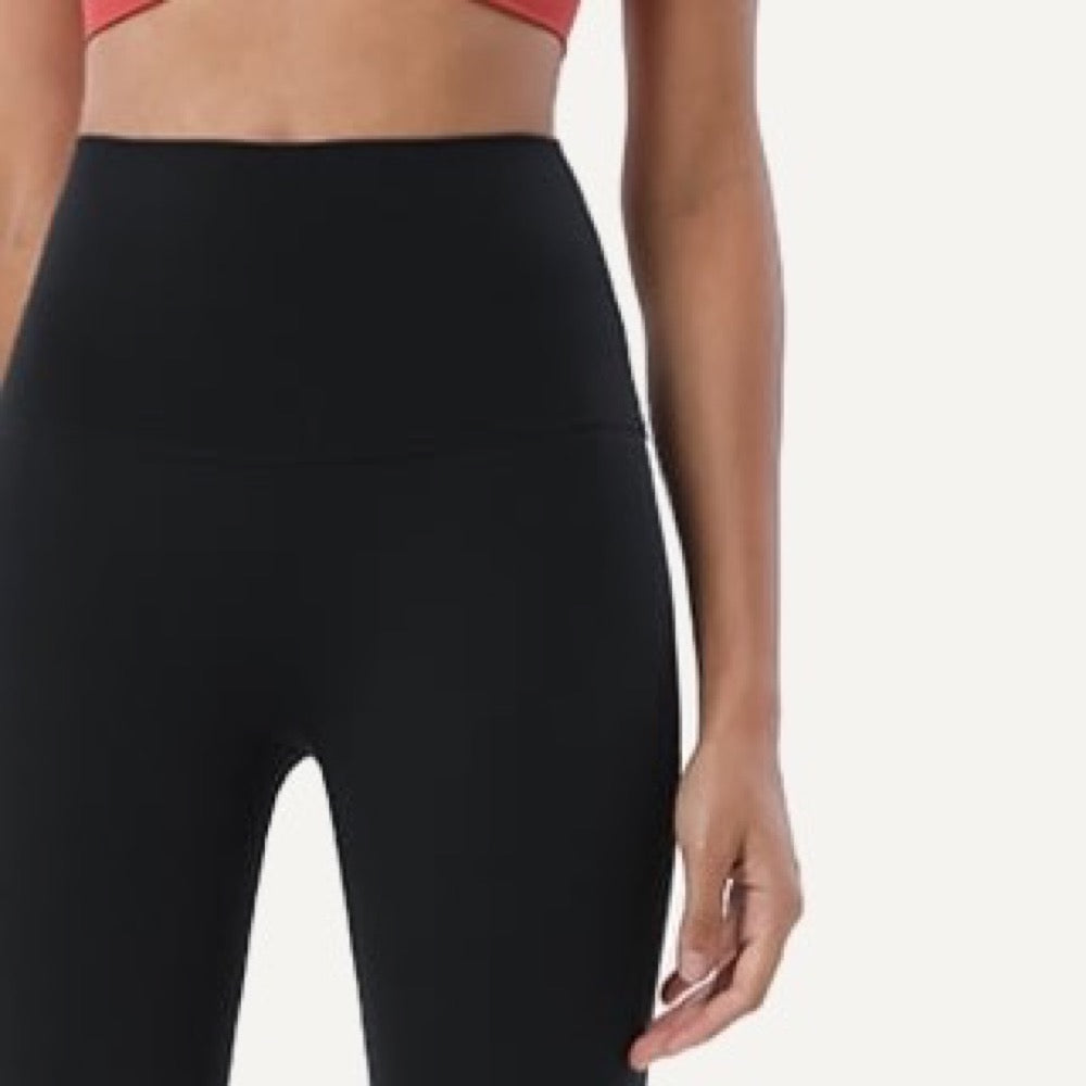 High-Waisted Moisture-Wicking Biker Shorts - detail
